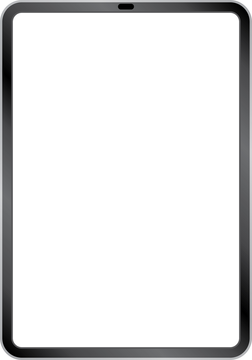 blank tablet frame